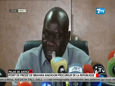 Point de Presse de Ibrahima Bakhoum Procureur de la république