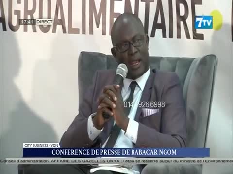 Affaire des terres de #Ndingler: Revivez la prise de parole de Babacar NGOM (PDG du Groupe Sedima)