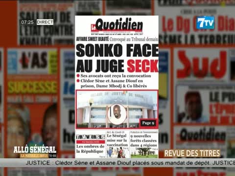 Allô Senegal - La matinale infos du mardi 02 mars 2021