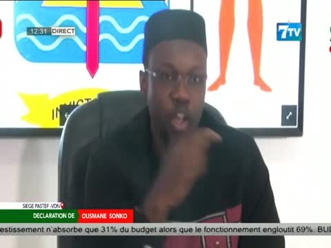 Déclaration de Ousmane Sonko