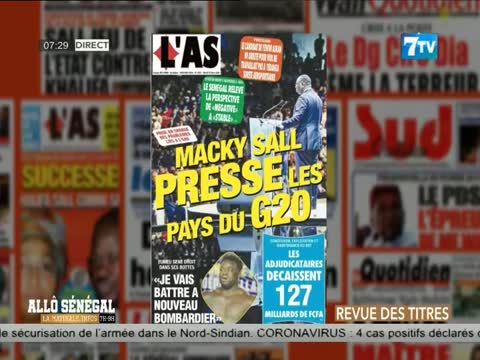 Allo Sénégal - la Matinale Infos du Mardi 22 Mars 2022 : La revue de presse